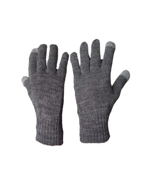 womens touch screen gloves grey